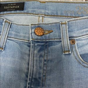 J. Crew Light Denim Toothpick Jeans